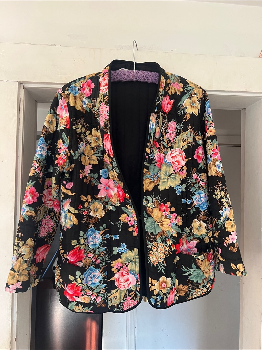 Vintage quilted floral jacket